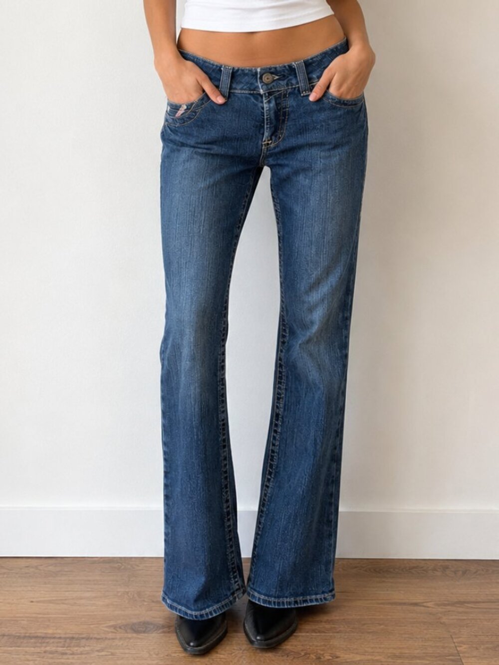 Ariat Mid Rise Bootcut Jeans Western Cowgirl Indie Chic Denim Size 4